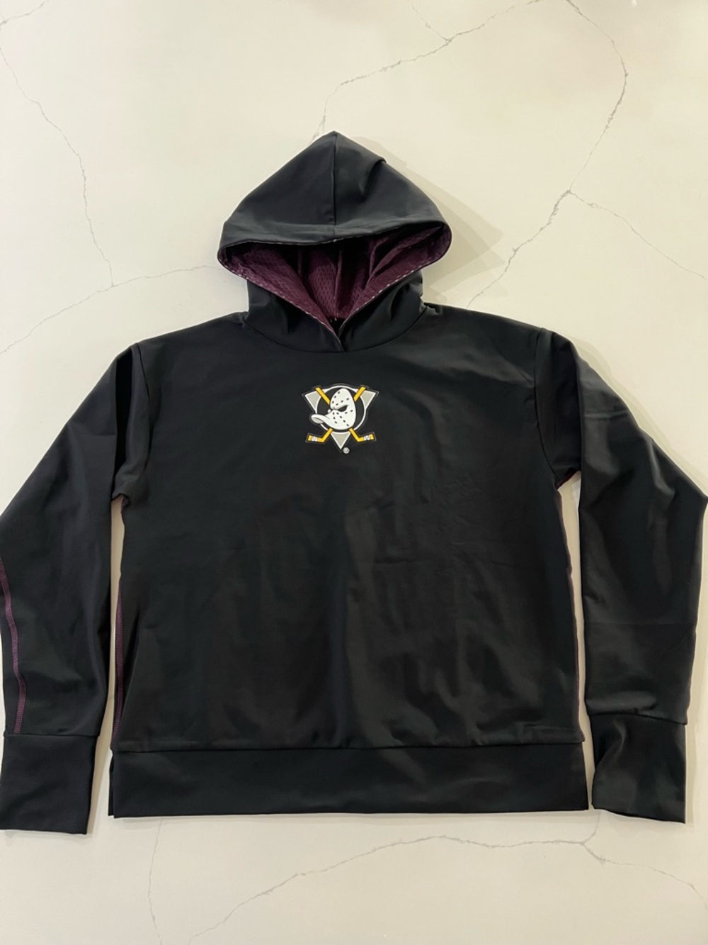 Anaheim Ducks NHL Women's Sweater Size Large XL Black Long Sleeve